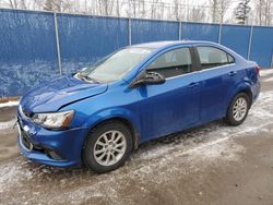 Salvage cars for sale at Moncton, NB auction: 2018 Chevrolet Sonic LT