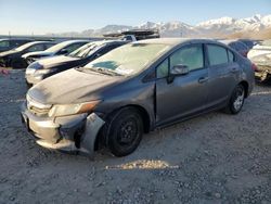 Honda Civic salvage cars for sale: 2012 Honda Civic LX