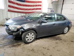 Salvage cars for sale at Lyman, ME auction: 2014 Toyota Corolla L