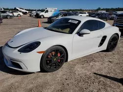 Salvage cars for sale at Houston, TX auction: 2017 Porsche Cayman S