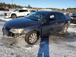 Salvage cars for sale at Exeter, RI auction: 2014 Volkswagen Jetta Base