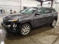 Jeep salvage cars for sale: 2016 Jeep Cherokee Limited