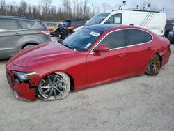 Salvage cars for sale at Leroy, NY auction: 2020 Alfa Romeo Giulia