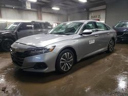 Salvage cars for sale at Elgin, IL auction: 2021 Honda Accord Hybrid EX