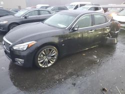 Salvage cars for sale at Exeter, RI auction: 2017 Infiniti Q70 3.7