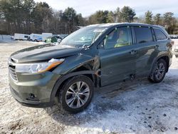 Salvage Cars with No Bids Yet For Sale at auction: 2015 Toyota Highlander LE