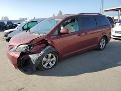 Salvage cars for sale at Hayward, CA auction: 2015 Toyota Sienna LE