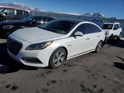 Salvage cars for sale at Magna, UT auction: 2017 Hyundai Sonata Hybrid