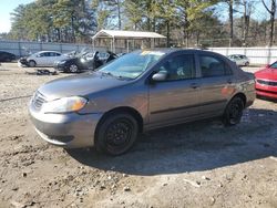 Salvage cars for sale at Austell, GA auction: 2008 Toyota Corolla CE