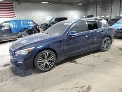 Salvage cars for sale at Franklin, WI auction: 2017 Infiniti Q50 Premium