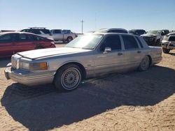 Salvage cars for sale at Andrews, TX auction: 1992 Lincoln Town Car Executive