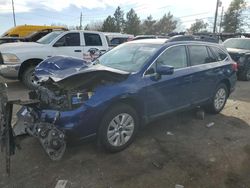 Salvage cars for sale from Copart Denver, CO: 2017 Subaru Outback 2.5I Premium