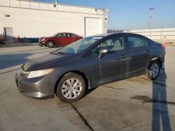 Salvage cars for sale at Farr West, UT auction: 2012 Honda Civic LX