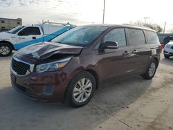 Salvage cars for sale at auction: 2016 KIA Sedona LX