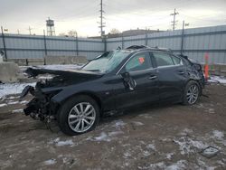 Salvage cars for sale at Chicago Heights, IL auction: 2015 Infiniti Q50 Base