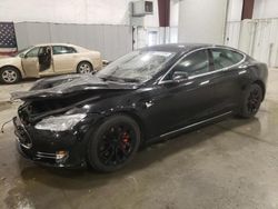 Salvage cars for sale at Avon, MN auction: 2015 Tesla Model S P85D