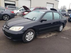 Salvage cars for sale at Woodburn, OR auction: 2005 Honda Civic DX