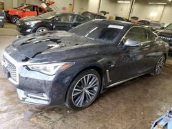 Salvage cars for sale at New Britain, CT auction: 2017 Infiniti Q60 Premium