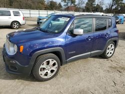 Salvage cars for sale at Hampton, VA auction: 2017 Jeep Renegade Limited