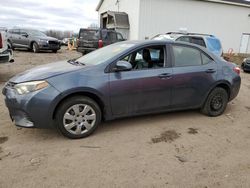 Toyota Corolla l salvage cars for sale: 2015 Toyota Corolla L