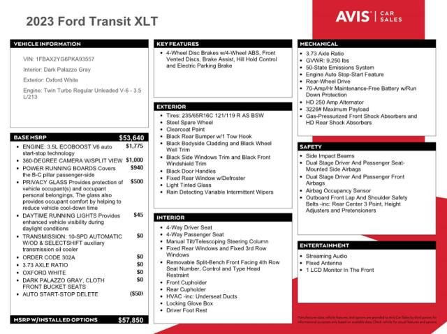 2023 Ford Transit T-350