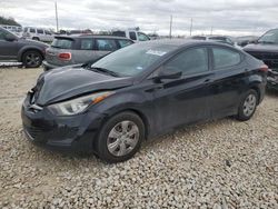 Salvage cars for sale at Temple, TX auction: 2016 Hyundai Elantra SE