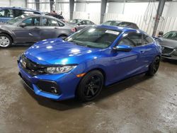 Salvage cars for sale at Ham Lake, MN auction: 2018 Honda Civic SI