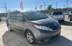 Salvage cars for sale at Riverview, FL auction: 2015 Toyota Sienna LE