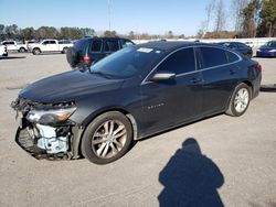 Salvage cars for sale at Dunn, NC auction: 2017 Chevrolet Malibu LT