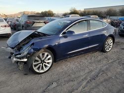 Salvage cars for sale at Las Vegas, NV auction: 2018 Tesla Model 3