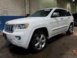 Salvage cars for sale at Woodhaven, MI auction: 2012 Jeep Grand Cherokee Overland