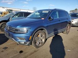 Salvage cars for sale at New Britain, CT auction: 2018 Volkswagen Tiguan SEL Premium