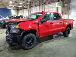 Salvage cars for sale at Woodhaven, MI auction: 2021 Chevrolet Silverado K1500 Trail Boss Custom