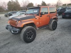 Jeep Wrangler Sahara salvage cars for sale: 2011 Jeep Wrangler Sahara