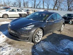 Salvage cars for sale at Bridgeton, MO auction: 2018 Tesla Model 3