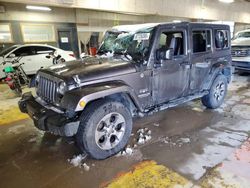 Salvage cars for sale at Indianapolis, IN auction: 2017 Jeep Wrangler Unlimited Sahara