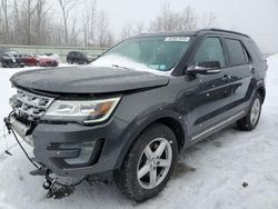 Salvage cars for sale at Leroy, NY auction: 2017 Ford Explorer XLT