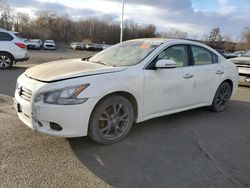 Salvage cars for sale at East Granby, CT auction: 2014 Nissan Maxima S