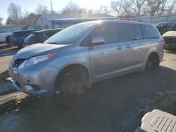 Salvage cars for sale at Wichita, KS auction: 2013 Toyota Sienna LE