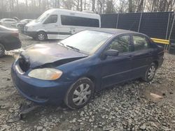 Salvage cars for sale at Waldorf, MD auction: 2005 Toyota Corolla CE