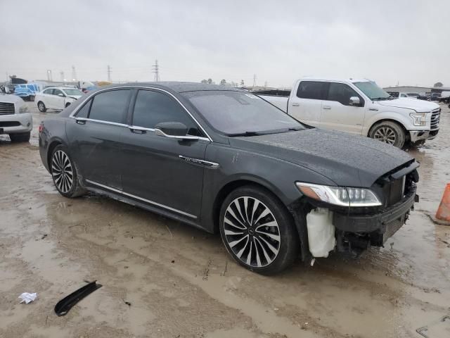 2018 Lincoln Continental Black Label