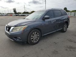 Salvage cars for sale at Miami, FL auction: 2014 Nissan Pathfinder S