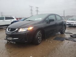 Salvage cars for sale at Elgin, IL auction: 2015 Honda Civic EX