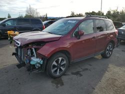 Subaru salvage cars for sale: 2017 Subaru Forester 2.5I Premium