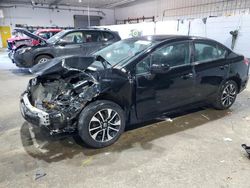 Salvage cars for sale at Candia, NH auction: 2015 Honda Civic EX