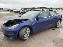 Salvage cars for sale at West Palm Beach, FL auction: 2019 Tesla Model 3