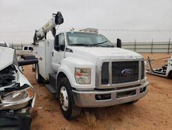 Salvage trucks for sale at Andrews, TX auction: 2017 Ford F750 Super Duty