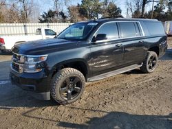 Salvage cars for sale at Hampton, VA auction: 2017 Chevrolet Suburban C1500 LT