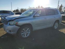 Toyota salvage cars for sale: 2009 Toyota Highlander Hybrid Limited