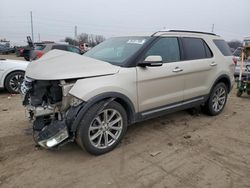 Salvage cars for sale from Copart Woodhaven, MI: 2017 Ford Explorer Limited